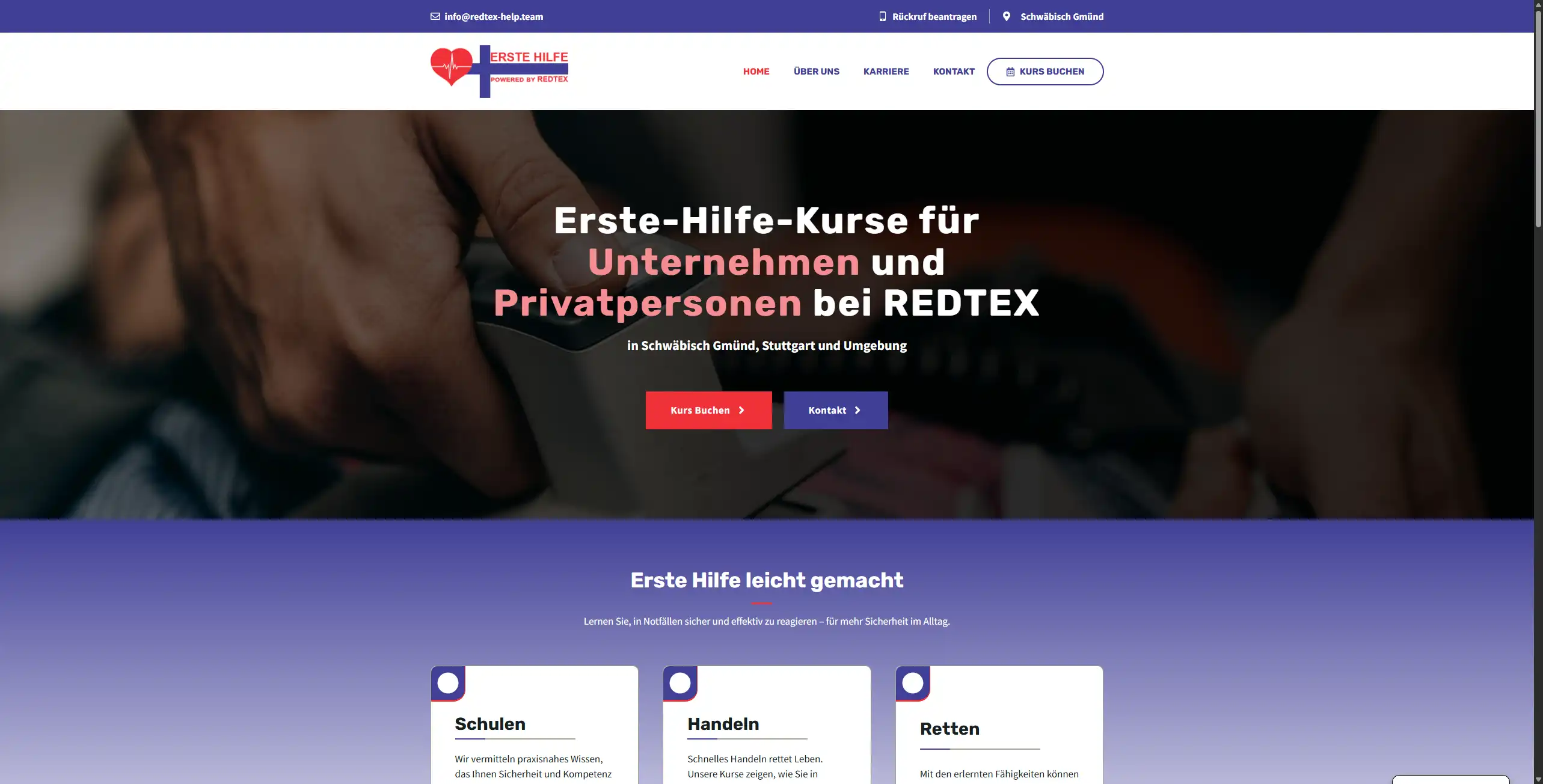REDTEX Erste Hilfe